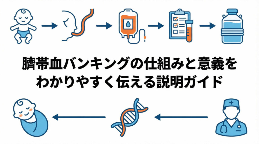 臍帯血バンキングの仕組みと意義をわかりやすく伝える説明ガイド